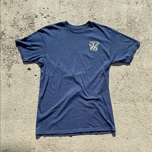 Vans Blue Short Sleeve Tee Classic Crew Neck